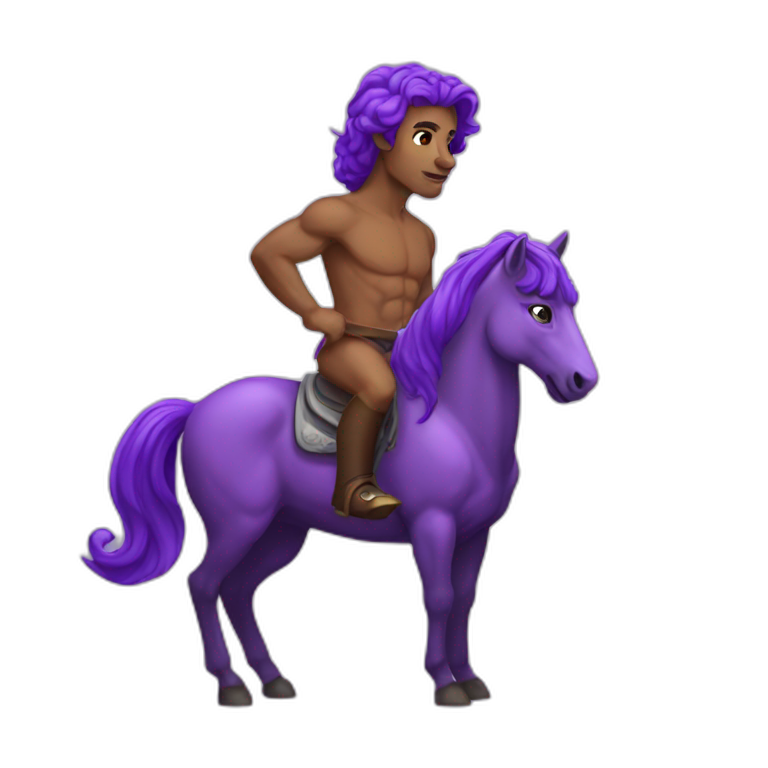 purple centaur emoji
