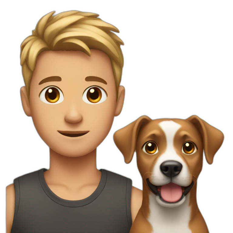 Boy with dog ears  emoji