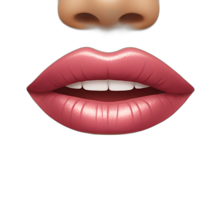 Lip gloss stick emoji
