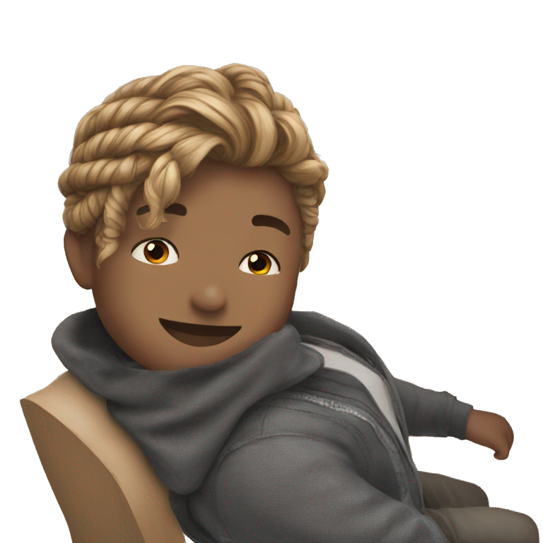 boy with braided hair emoji