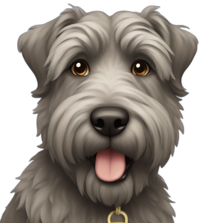 Dog bouvier emoji