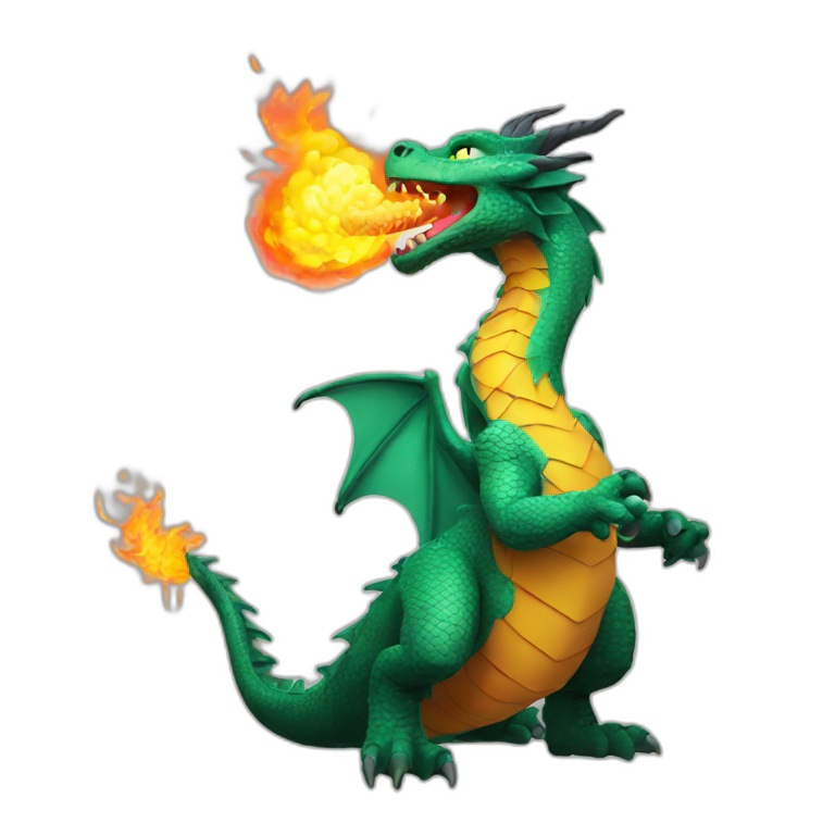dragon breathing fire emoji
