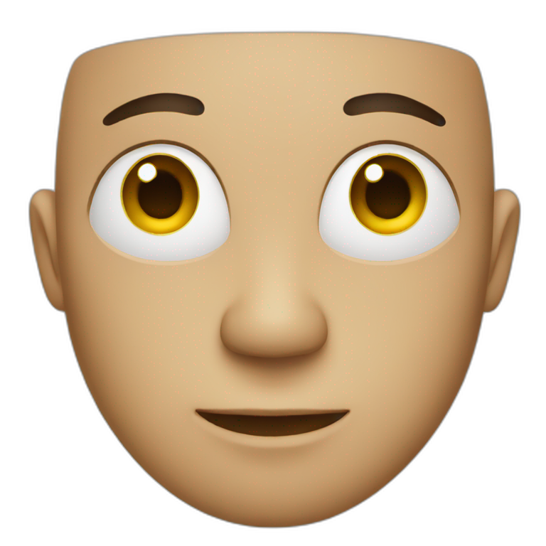 neutral human face emoji