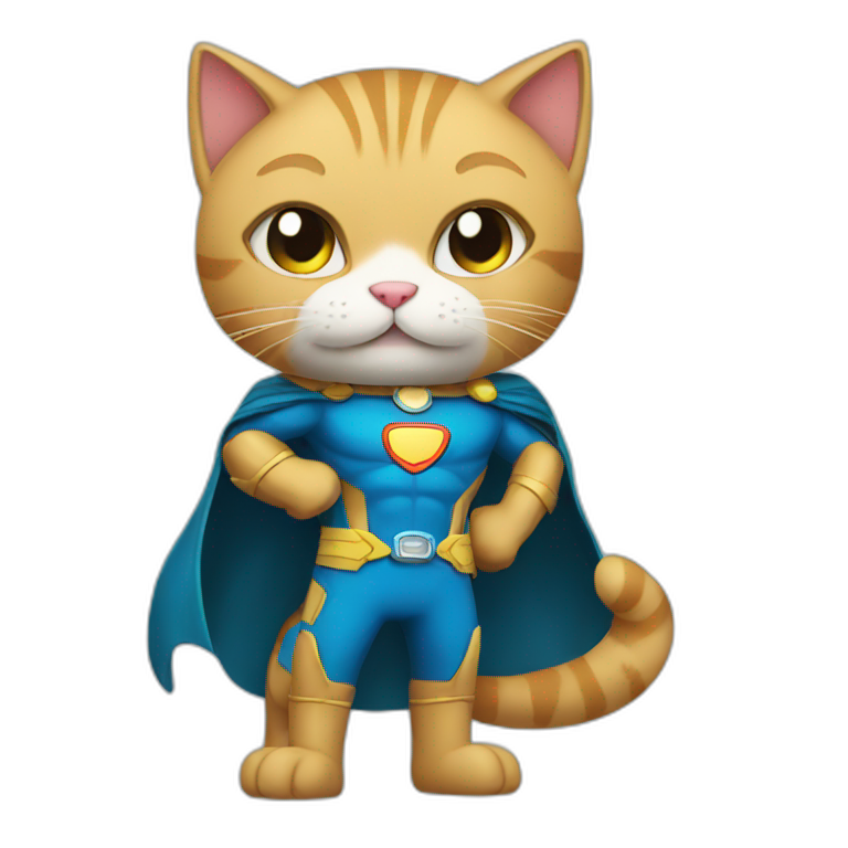 A super hero cat  emoji
