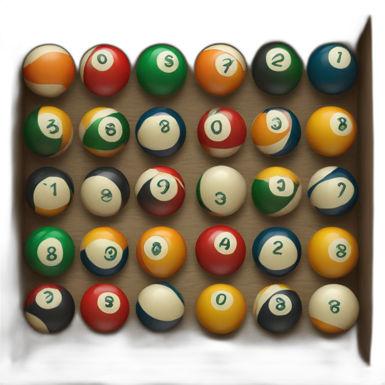 Billiard ball with 8A emoji