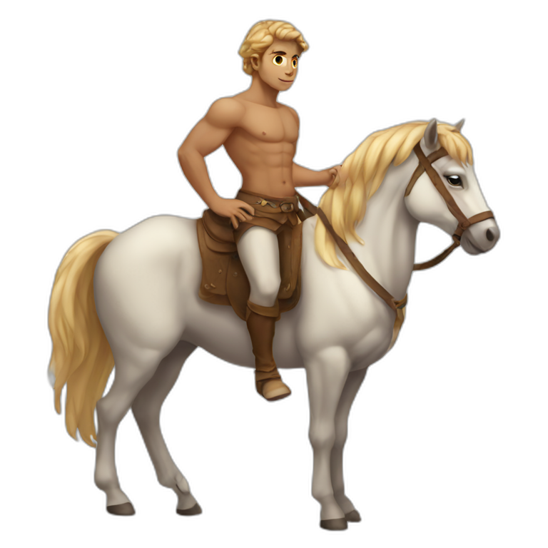 Male centaur full body emoji