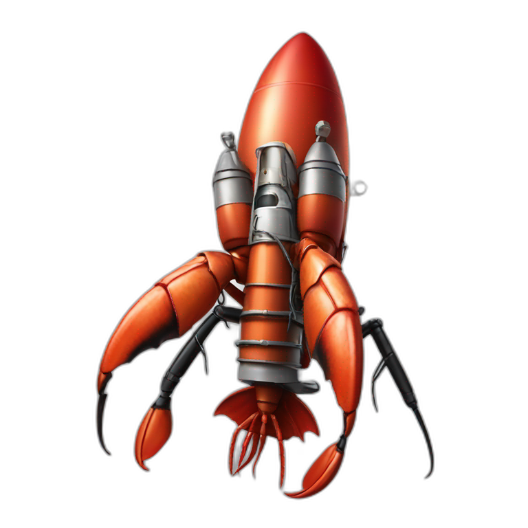 fast and furious lobster space rocket emoji