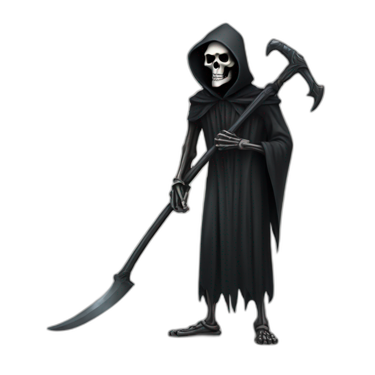 grim reaper standing with a scythe  emoji