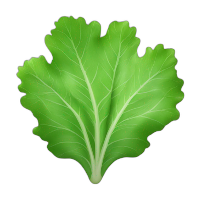 green salad leaf emoji