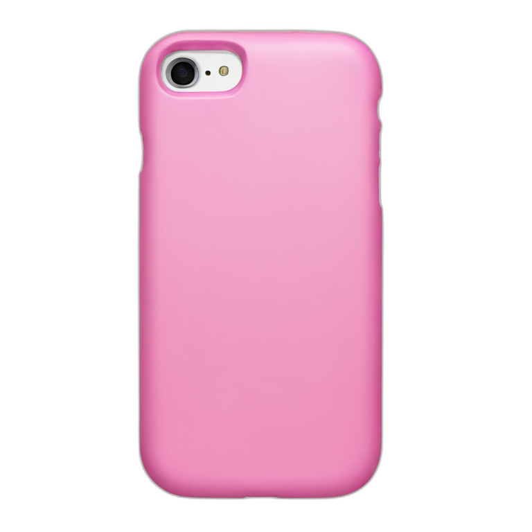 Pink cell phone case emoji