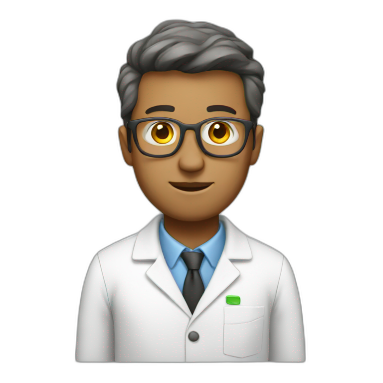 scientist white male emoji