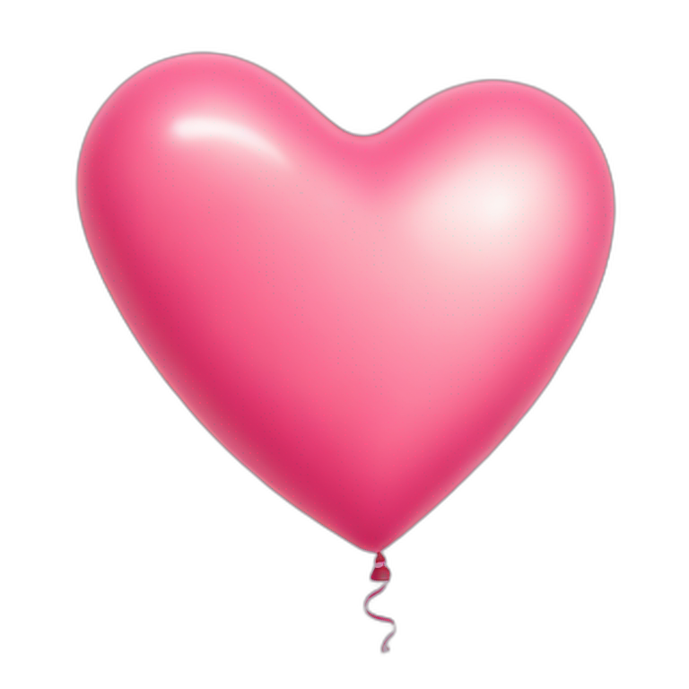 heart shaped balloon emoji