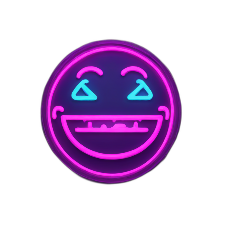 Neon sign emoji