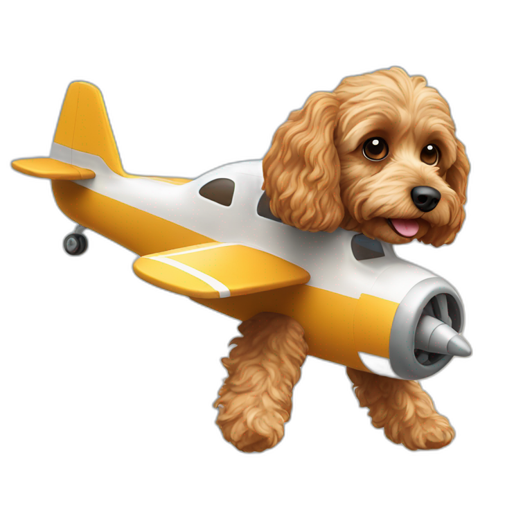 Cavapoo-flying-in-an-airplane emoji