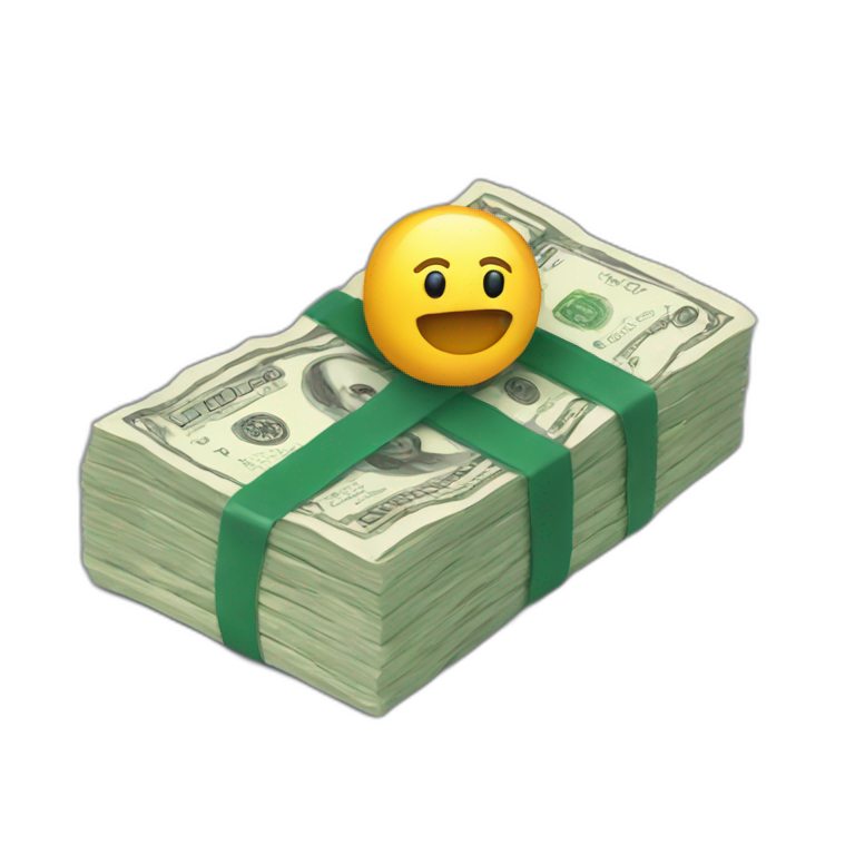 money in huge case emoji