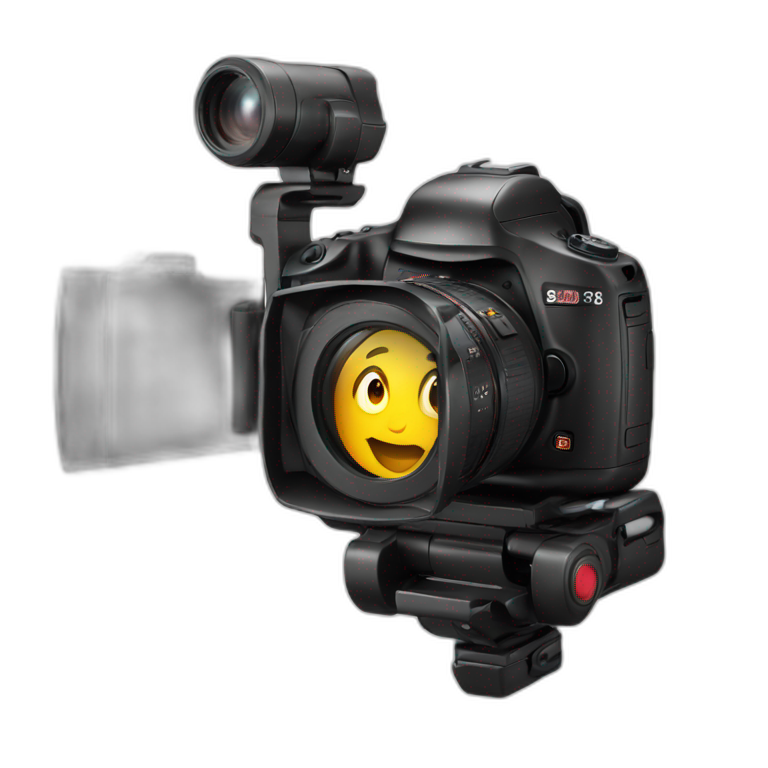 camera shooting a foto with flash emoji