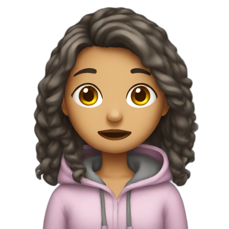 girl with flu emoji