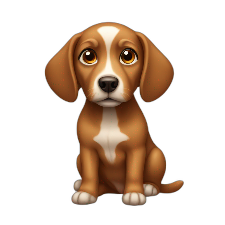 small brown dog emoji