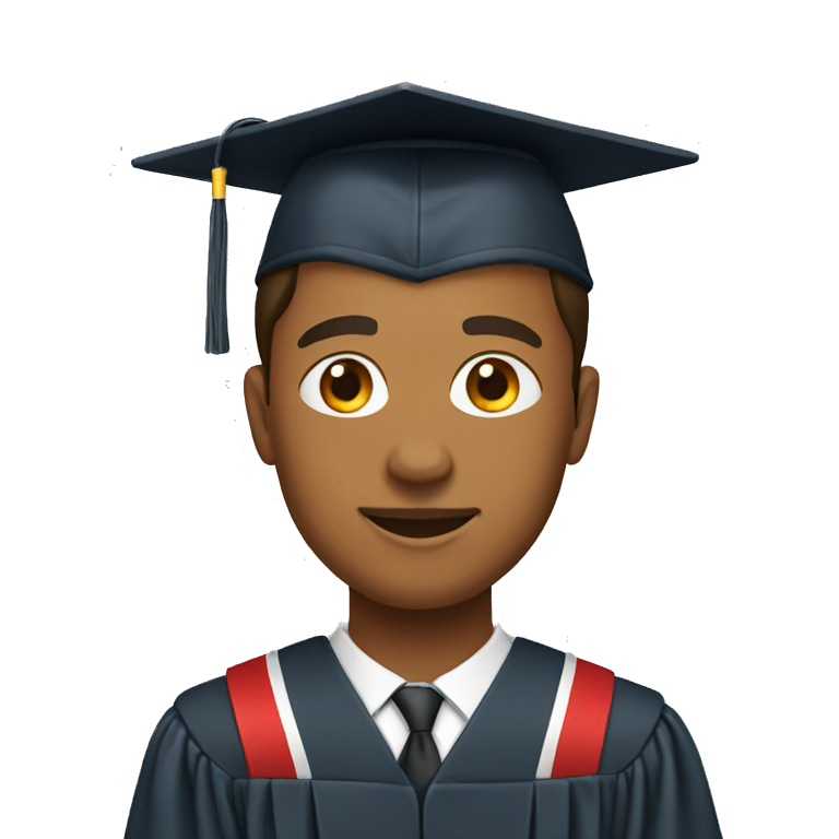 A high school graduate emoji