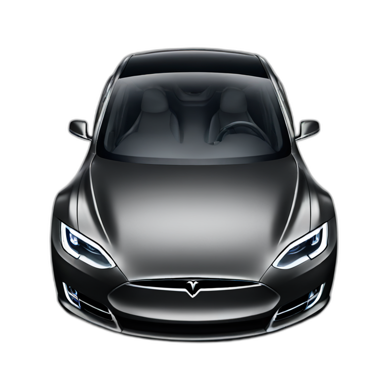 Tesla-car-black emoji
