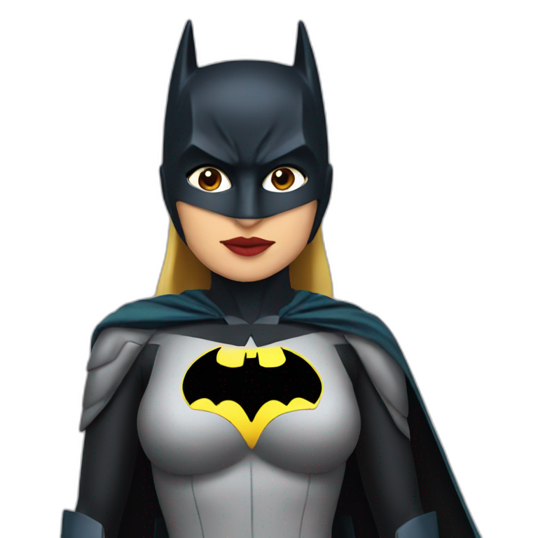 female batman and robin emoji