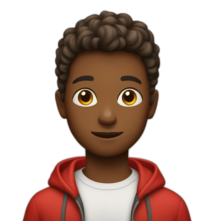 Boy in red emoji