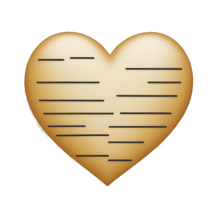 Heart in form of lines emoji