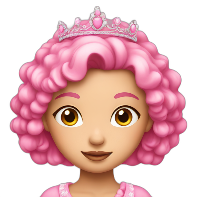 pink soft princess emoji
