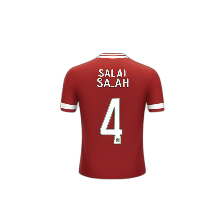 Salah Liverpool shirt emoji