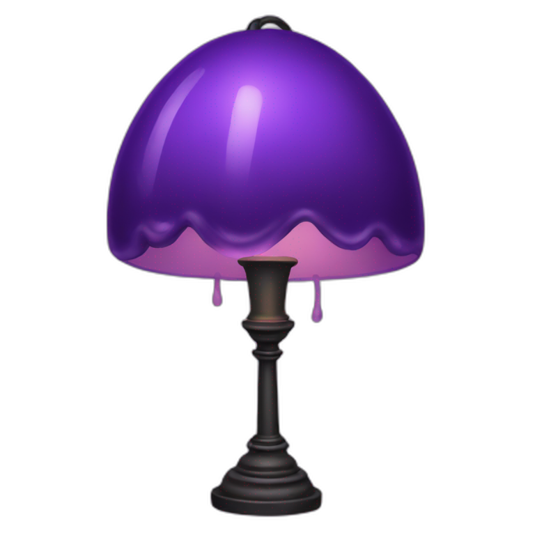 A purple lavalamp emoji