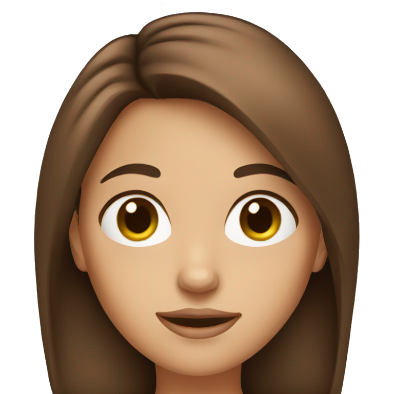 Brown haired girl  emoji