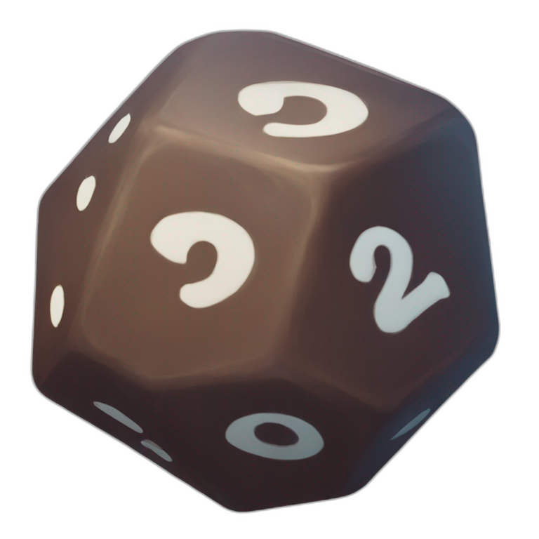 d20 dice roll emoji