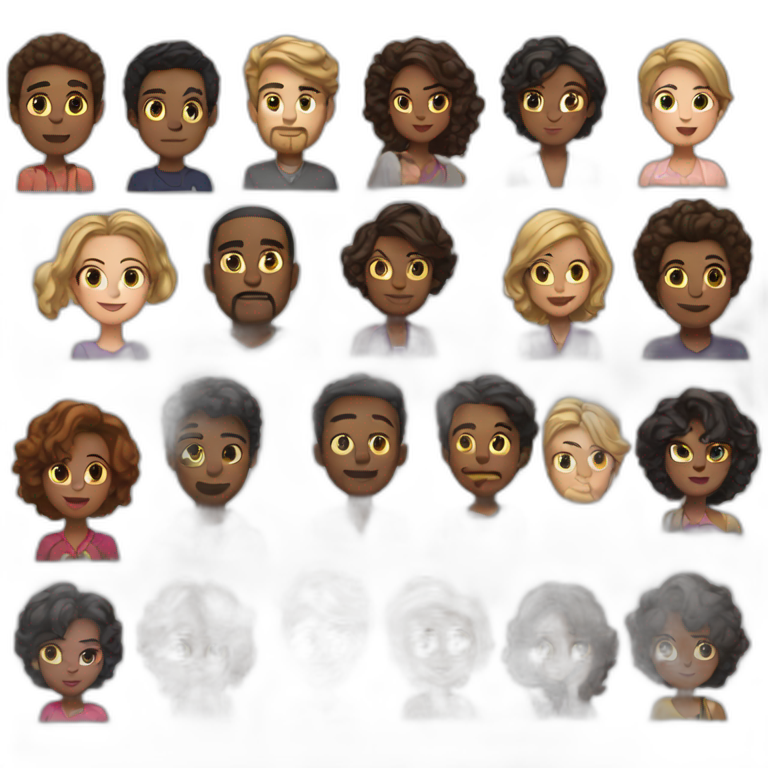 And just like that cast emoji