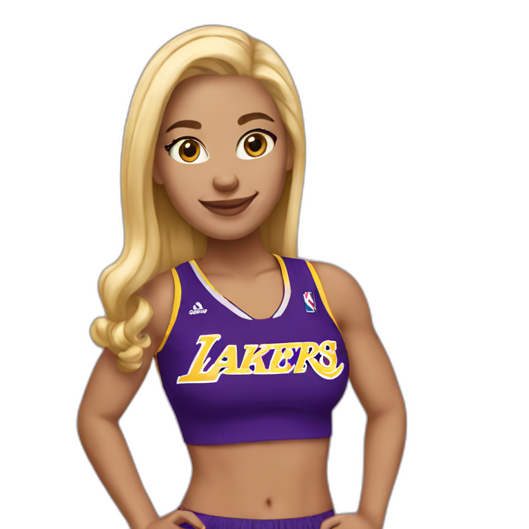 lakers blonde girl emoji