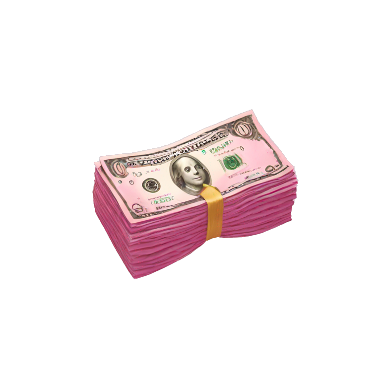  pink money emoji