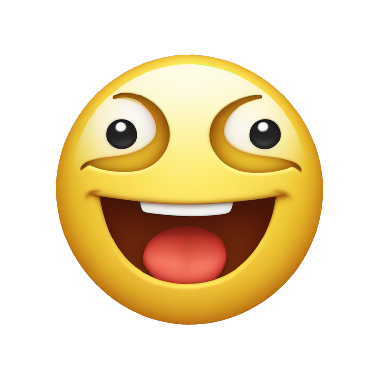 happy emoji with bulging eyes and a smile, with red cheeks emoji