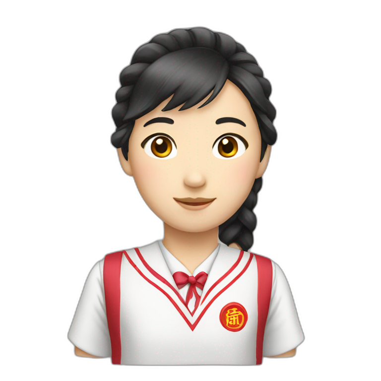 chinese school uniform emoji
