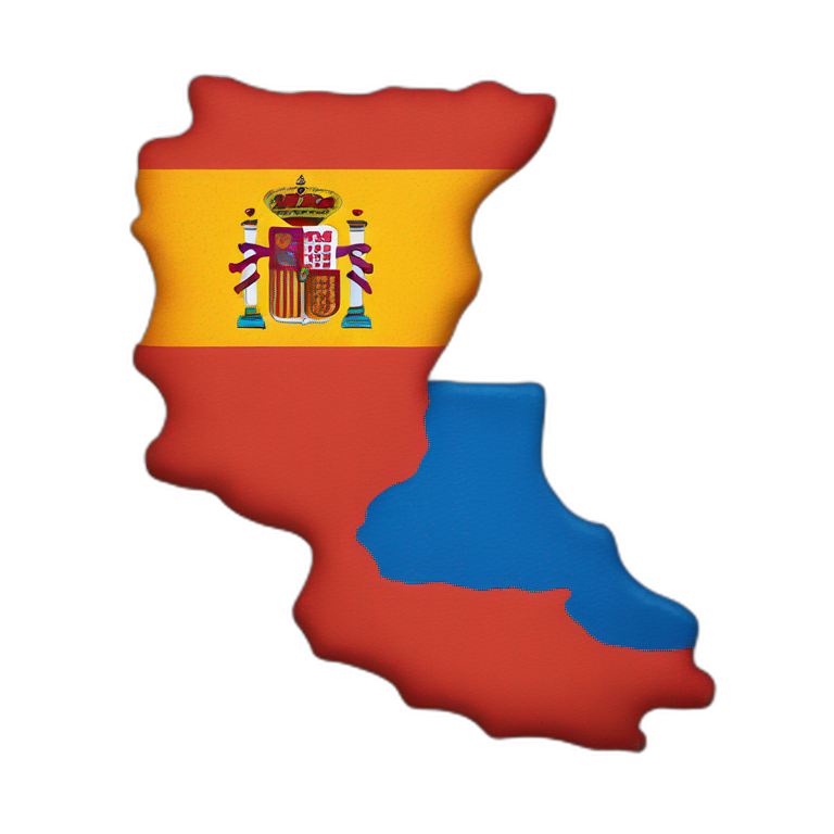 Spanish flag and netherlands map together emoji