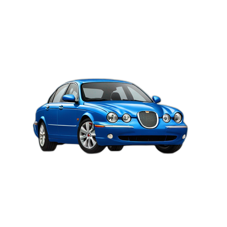 Jaguar S-Type blue emoji
