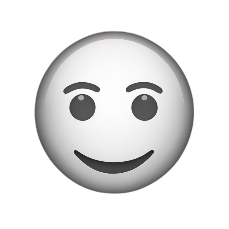 happy smile simple, with a curve line for the smile and the eyes are just circles emoji