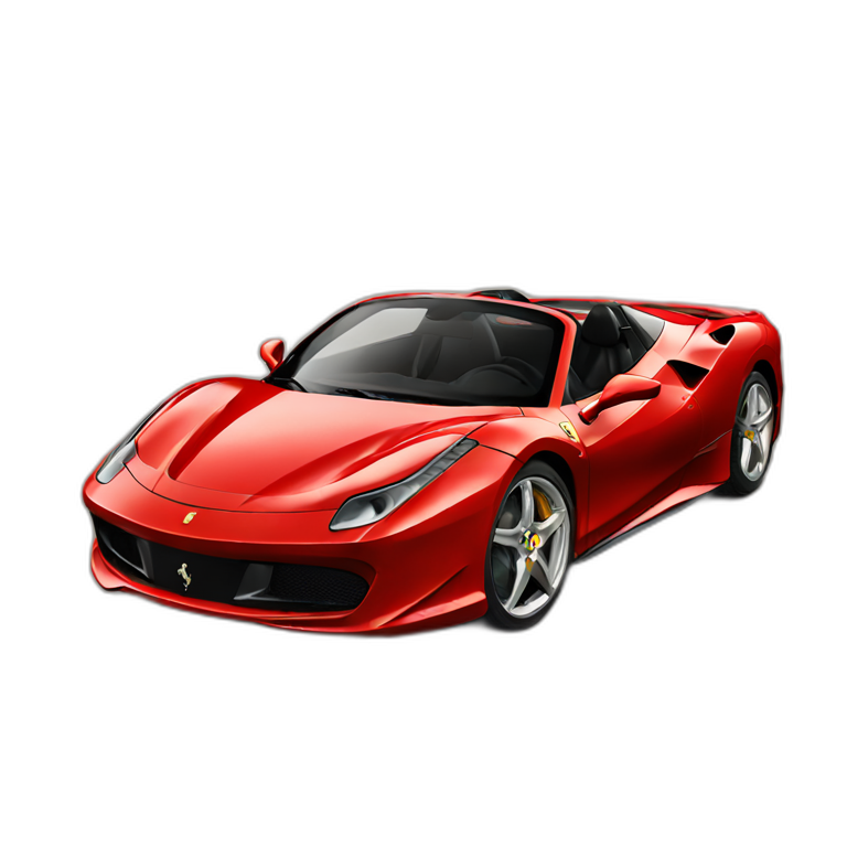 Red Ferrari cars emoji