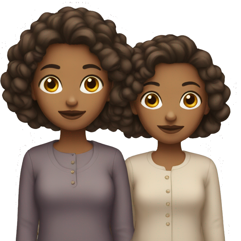 white sisters emoji