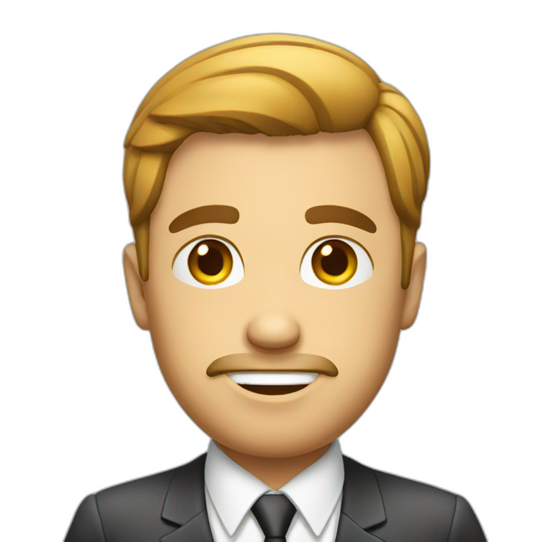 Businessman in office emoji