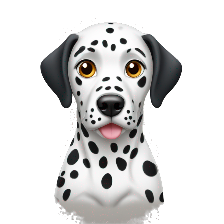 Dalmatian in plain emoji