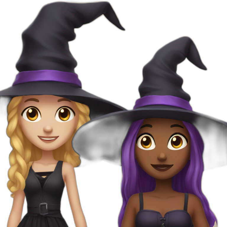 Witchy besties emoji