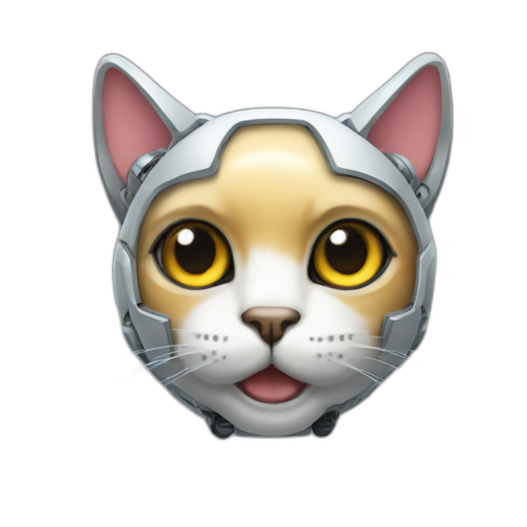 a robot cat emoji