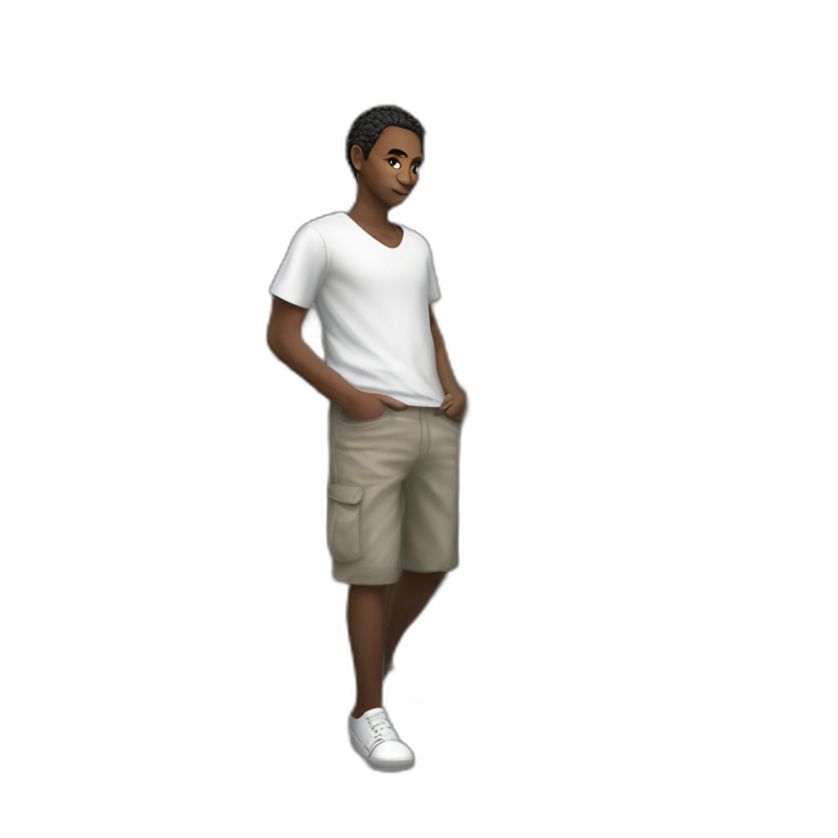 lonely boy portrait realism emoji