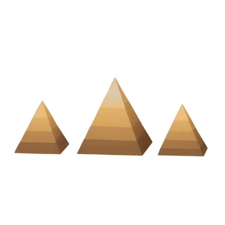 minimalistic pyramids emoji