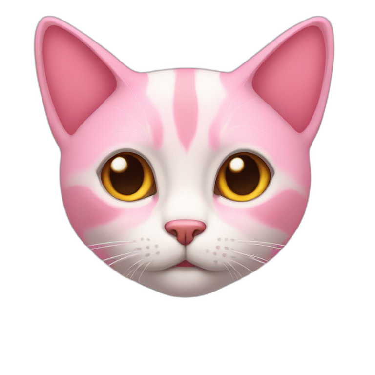 gato rosa emoji