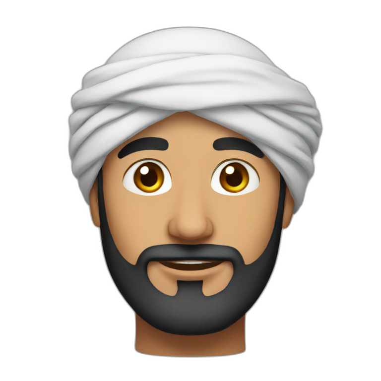 arab man turban emoji